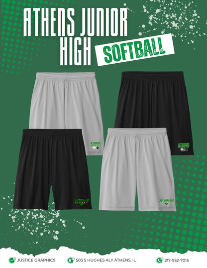 ATHENS JUNIOR HIGH SOFTBALL Sport-Tek® PosiCharge® Competitor™ 7" Short (P.ST349)