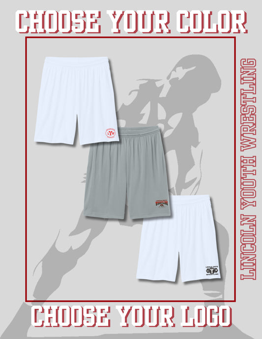 Lincoln Youth Wrestling Sport-Tek® PosiCharge® Competitor™ 7” Pocketed Short (P.ST349P)