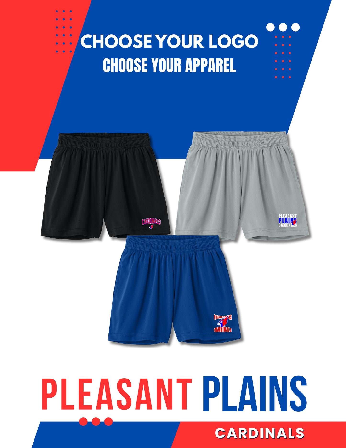 PP Cardinals Sport-Tek® PosiCharge® Competitor™ 7” Pocketed Short (P.ST349P/YST349P)