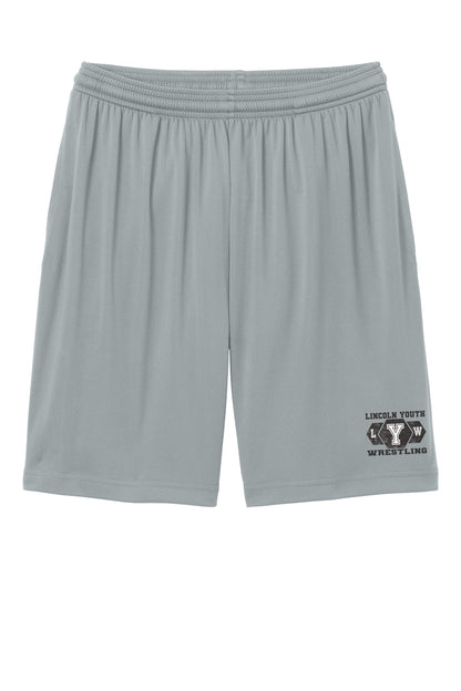 Lincoln Youth Wrestling Sport-Tek® PosiCharge® Competitor™ 7” Pocketed Short (P.ST349P)