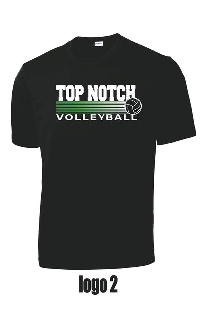 TOP NOTCH VOLLEYBALL UNISEX PERFORMANCE SHORT SLEEVE TEE (P.ST350)