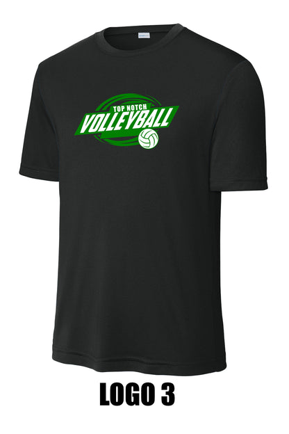 TOP NOTCH VOLLEYBALL UNISEX PERFORMANCE SHORT SLEEVE TEE (P.ST350)