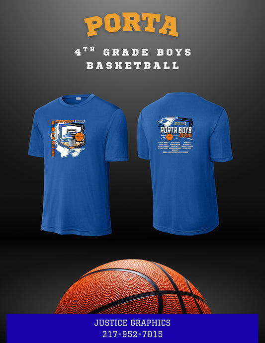 PORTA 4th Grade Boys Basketball Unisex Dri-Fit T-Shirt (P.ST350/YST350)