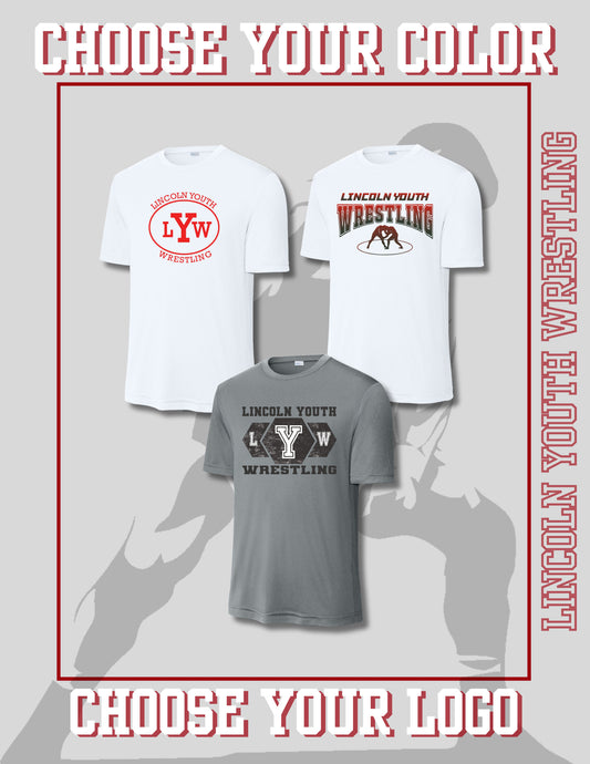Lincoln Youth Wrestling Unisex Dri-Fit T-Shirt (P.ST350/YST350)