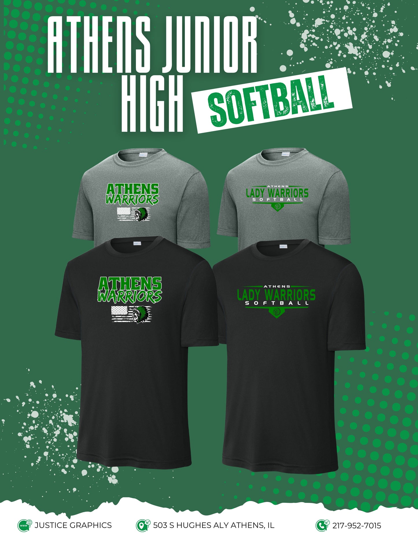 ATHENS JUNIOR HIGH SOFTBALL Unisex Dri-Fit T-Shirt (P.ST350)