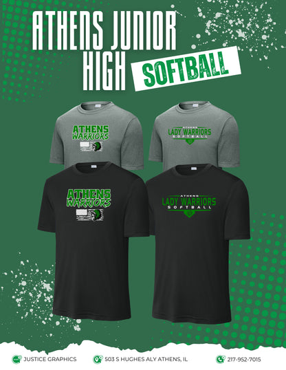ATHENS JUNIOR HIGH SOFTBALL Unisex Dri-Fit T-Shirt (P.ST350)