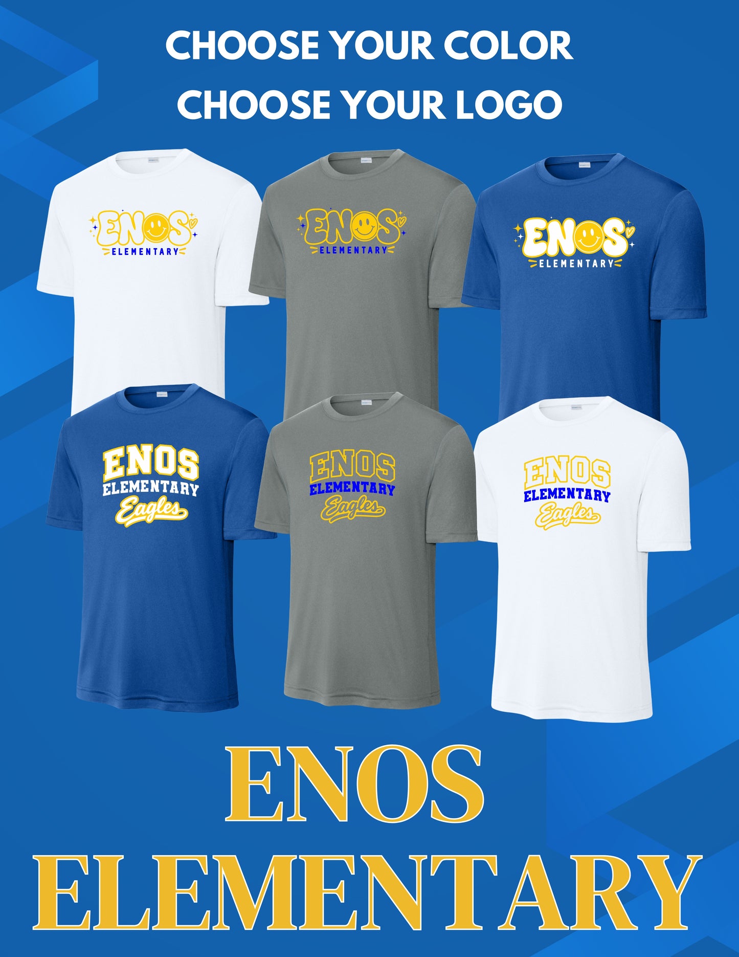 Enos Elementary School Sport-Tek Unisex Dri-Fit T-Shirt (P.ST350/YST350)