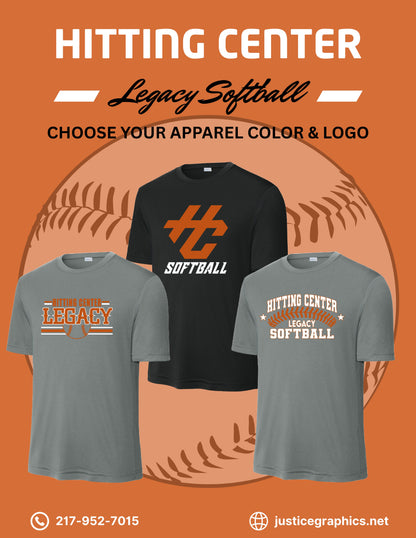 Hitting Center Legacy Softball Unisex Dri-Fit T-Shirt (P.ST350)
