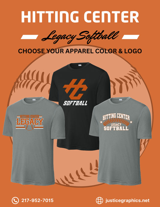 Hitting Center Legacy Softball Unisex Dri-Fit T-Shirt (P.ST350)