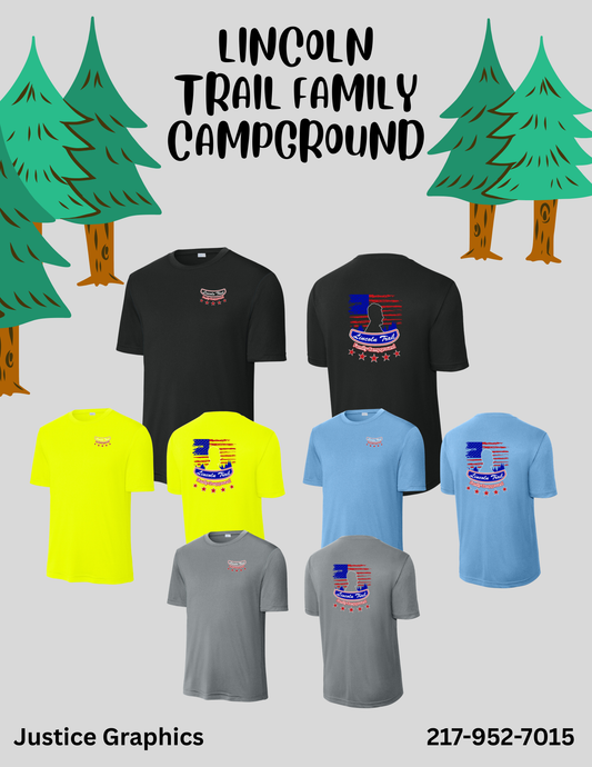 Lincoln Trail Family Campground Unisex Dri-Fit T-Shirt (P.ST350/YST350)