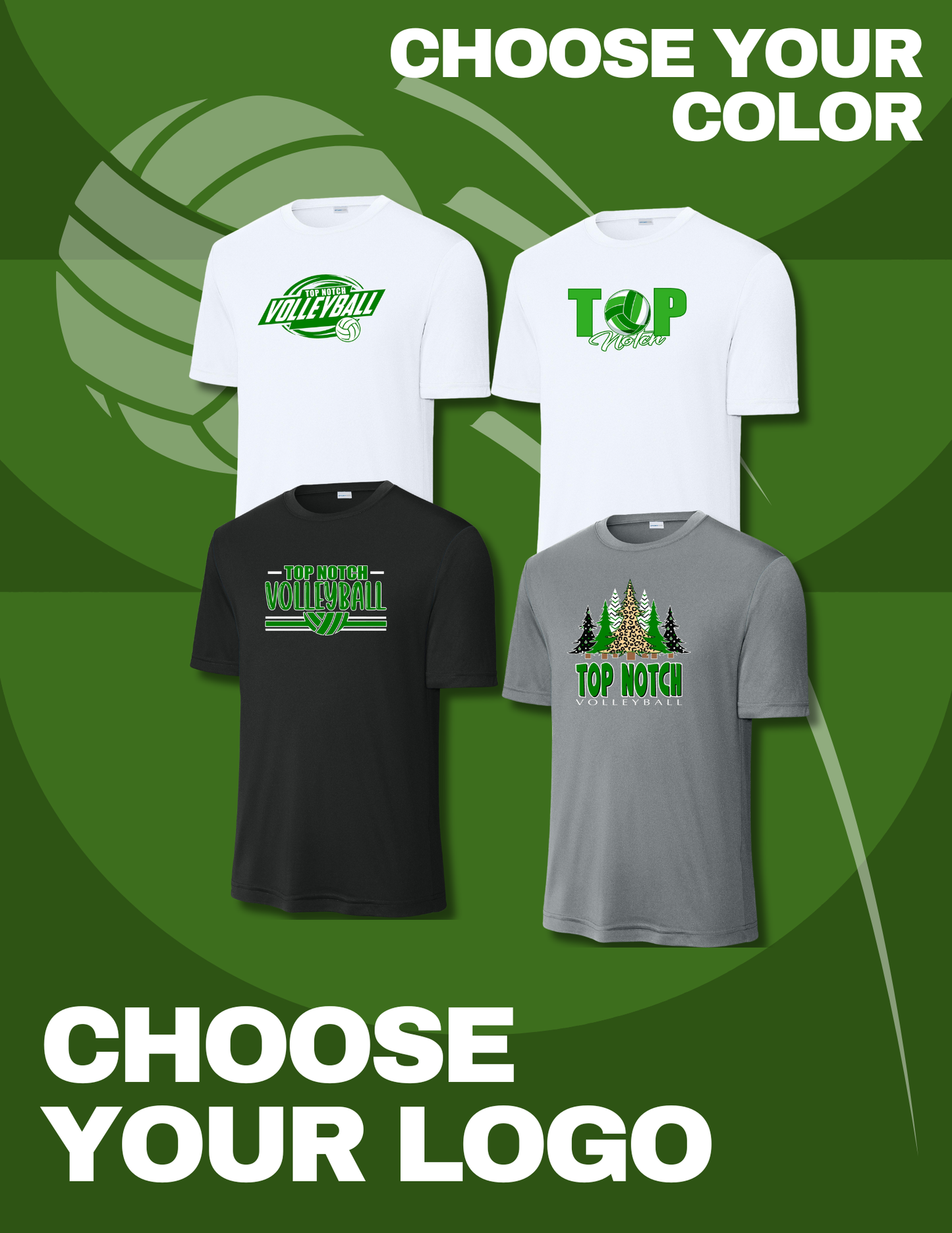 TOP NOTCH VOLLEYBALL UNISEX PERFORMANCE SHORT SLEEVE TEE (P.ST350)