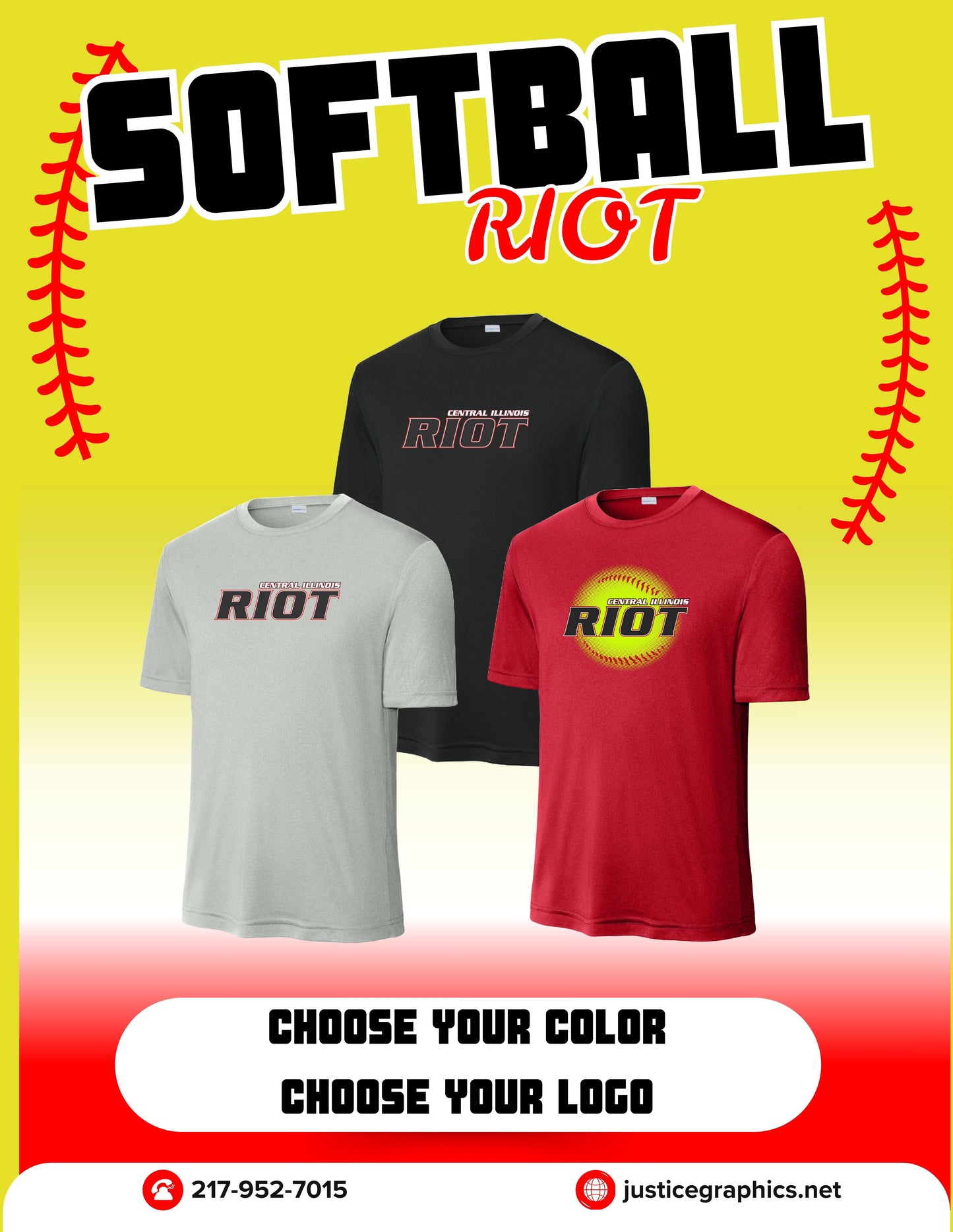 RIOT SOFTBALL UNISEX PERFORMANCE SHORT SLEEVE TEE (ST350)
