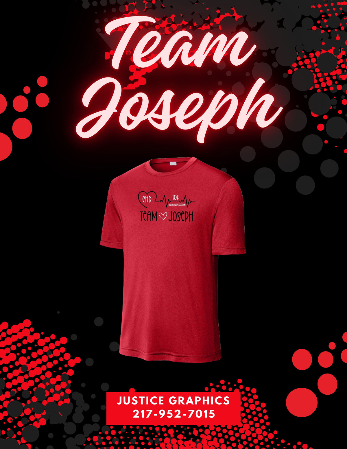 Team Joseph Sport-Tek Unisex Dri-Fit T-Shirt (P.ST350/YST350)