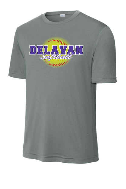 Delavan High School Softball Sport-Tek Unisex Dri-Fit T-Shirt (P.ST350/YST350)