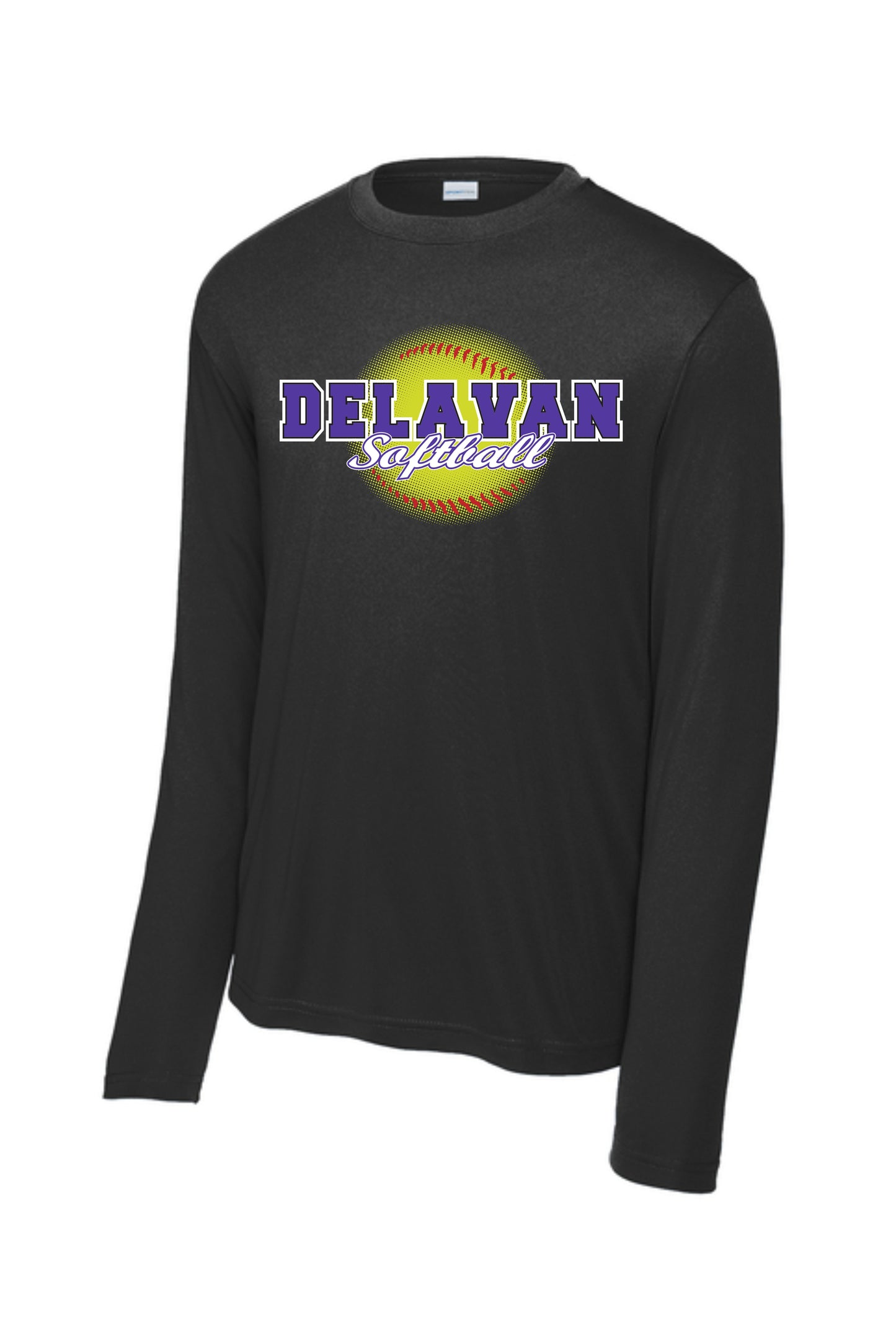 Delavan High School Softball Sport Tek Long Sleece Performance (P. ST350LS/YST350LS)