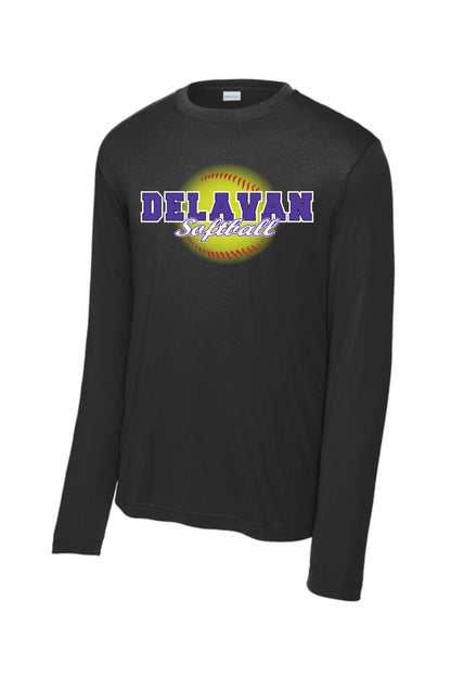 Delavan High School Softball Sport Tek Long Sleece Performance (P. ST350LS/YST350LS)