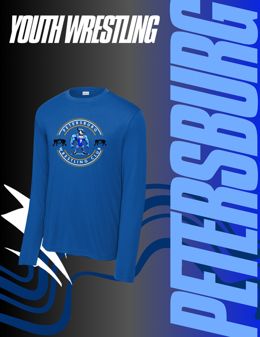Petersburg Youth Wrestling UNISEX PERFORMANCE LONG SLEEVE (P. ST350LS/YST350LS)