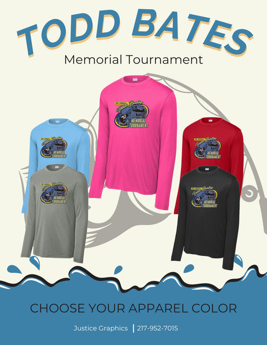 3rd Annual Todd Bates Memorial Tournament Sport Tek Long Sleece Performance (P. ST350LS/YST350LS)