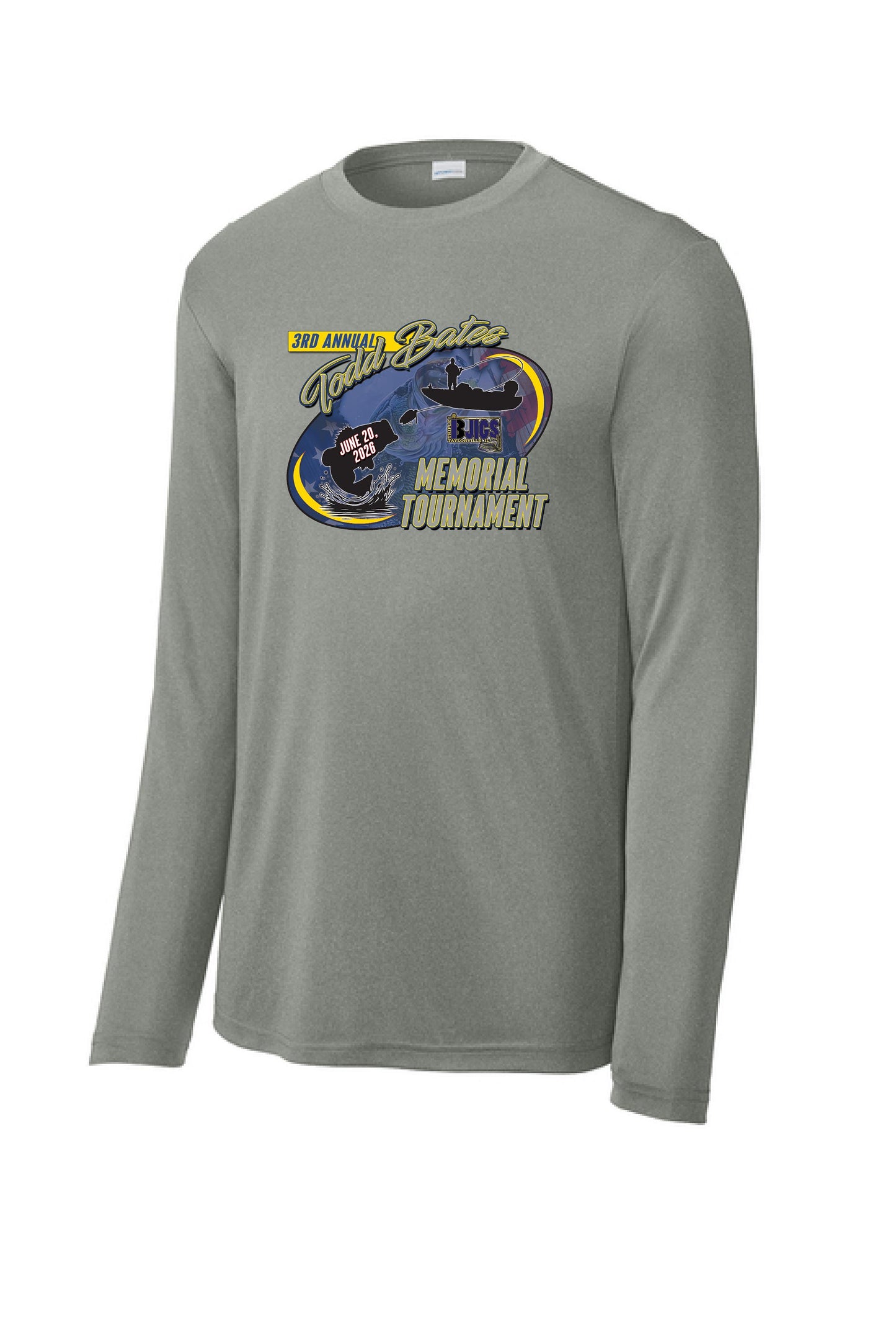 3rd Annual Todd Bates Memorial Tournament Sport Tek Long Sleece Performance (P. ST350LS/YST350LS)