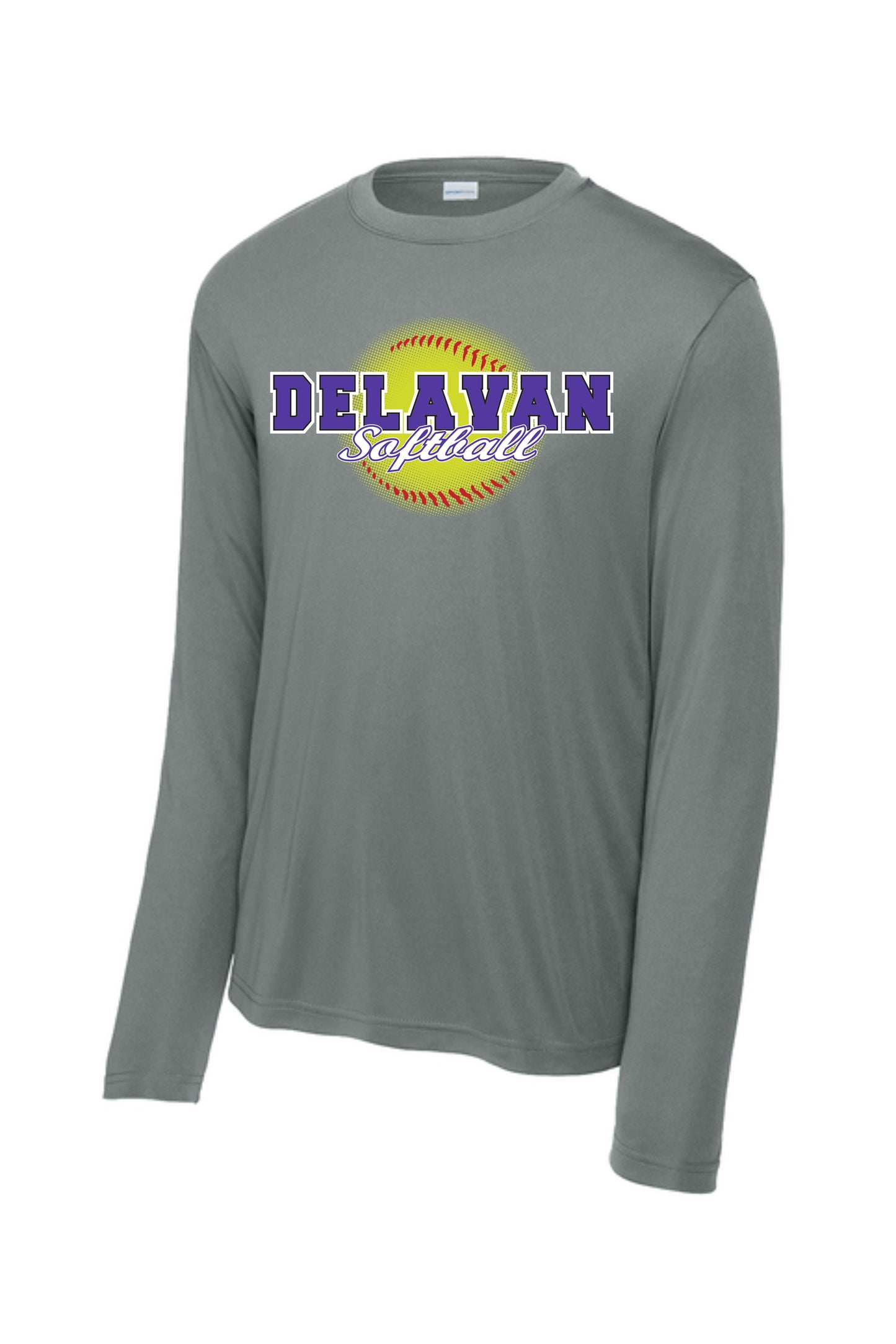 Delavan High School Softball Sport Tek Long Sleece Performance (P. ST350LS/YST350LS)