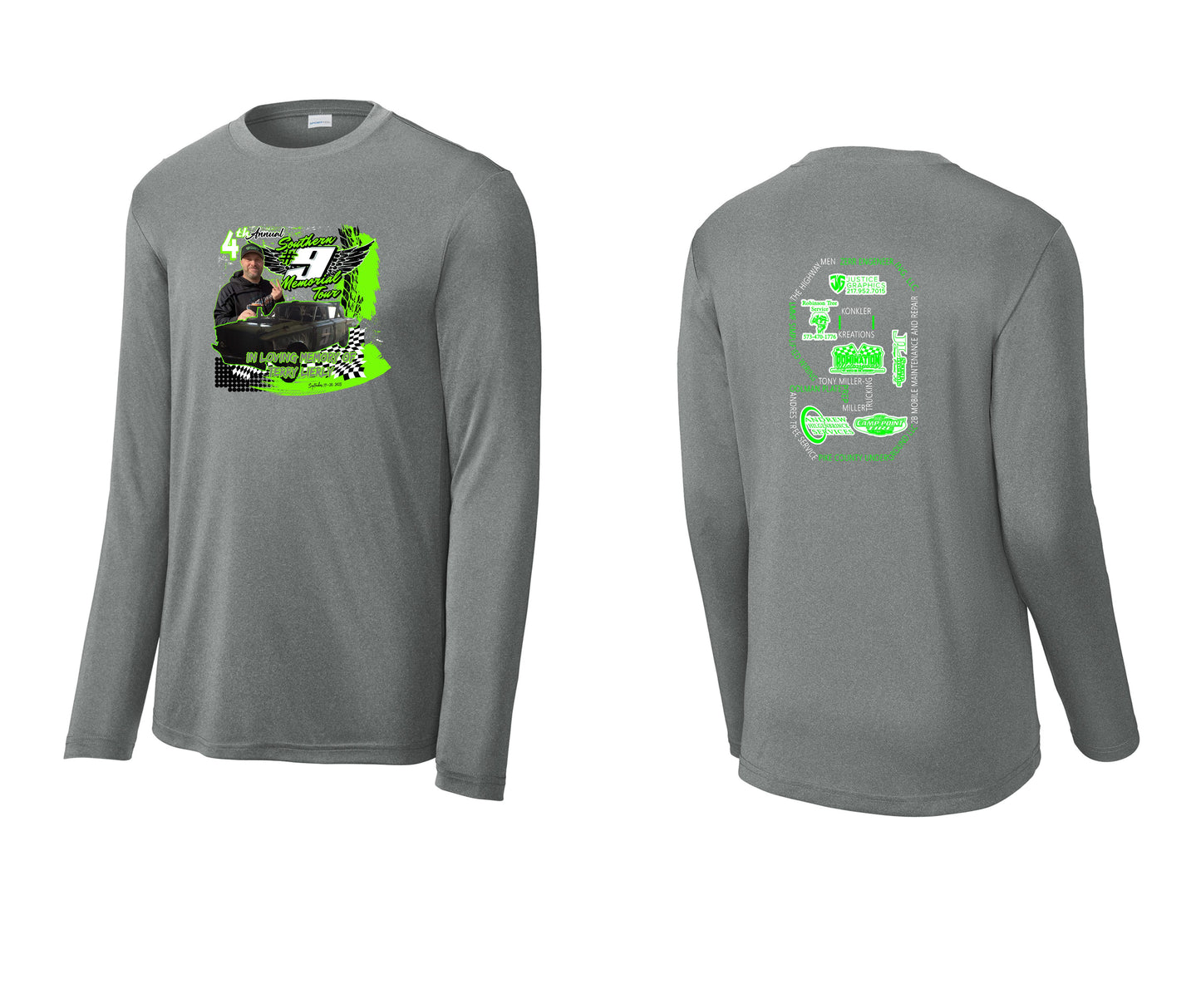 4TH ANNUAL TERRY LIERLY DEMO Sport-Tek® Long Sleeve PosiCharge® Competitor™ T-Shirt (P.ST350LS)