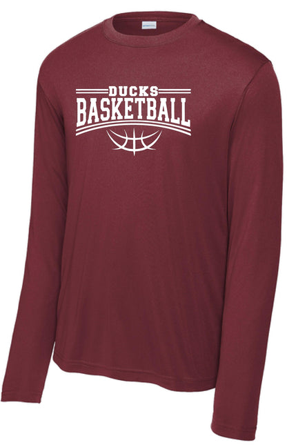 Havana Ducks Jr. High Basketball Sport Tek Long Sleece Performance (P. ST350LS/YST350LS)