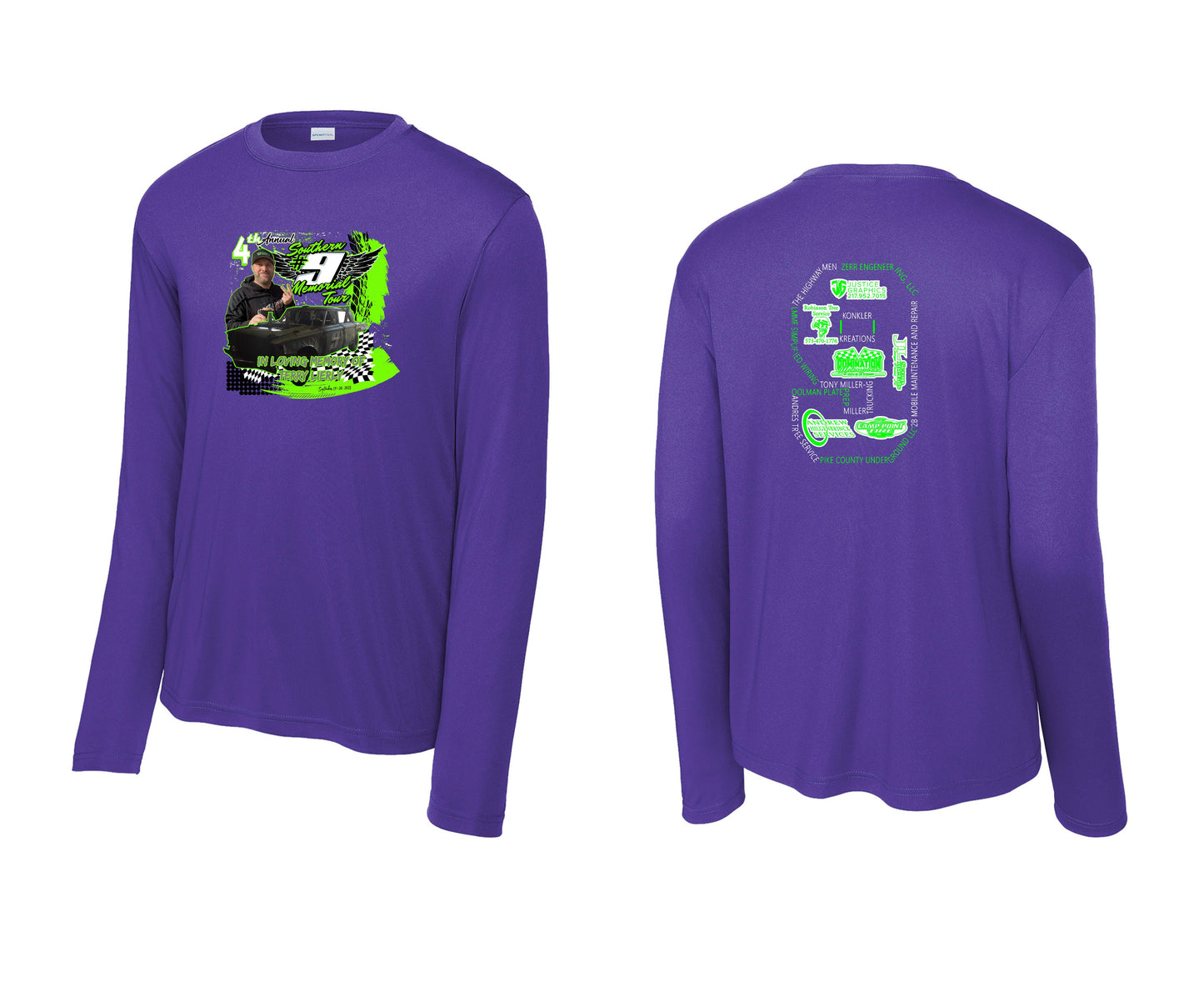 4TH ANNUAL TERRY LIERLY DEMO Sport-Tek® Long Sleeve PosiCharge® Competitor™ T-Shirt (P.ST350LS)