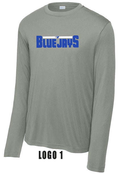 PORTA BLUEJAYS UNISEX SPORT-TEK® COMPETITOR LONGSLEEVE TSHIRT (P.ST350LS)