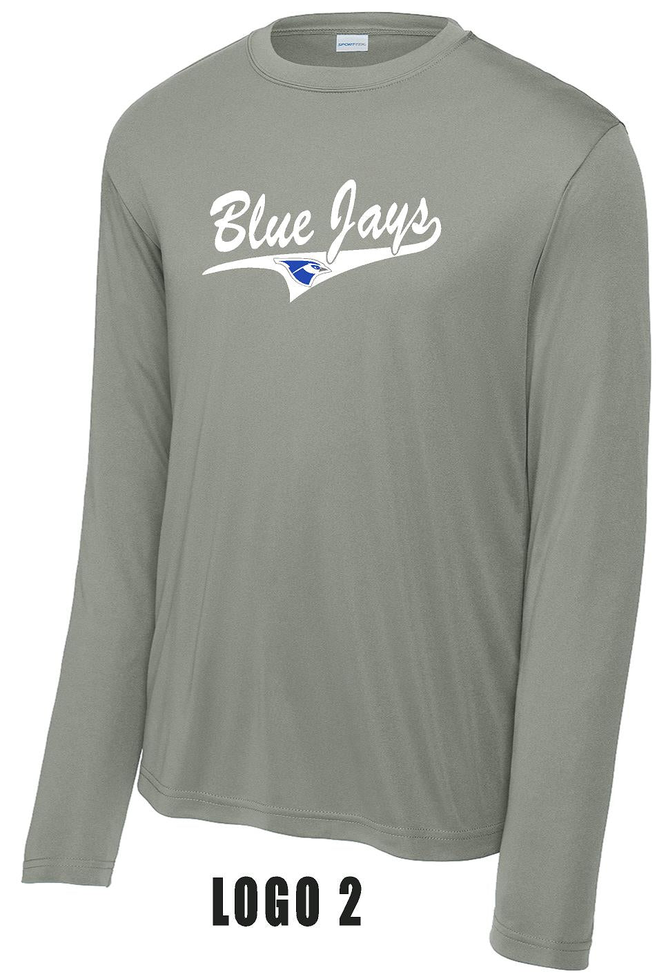 PORTA BLUEJAYS UNISEX SPORT-TEK® COMPETITOR LONGSLEEVE TSHIRT (P.ST350LS)