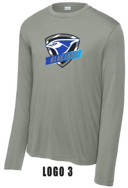 PORTA BLUEJAYS UNISEX SPORT-TEK® COMPETITOR LONGSLEEVE TSHIRT (P.ST350LS)