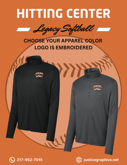 Hitting Center Legacy Softball Sport-Tek® PosiCharge® Competitor™ 1/4-Zip Pullover (E.ST357/LST357)