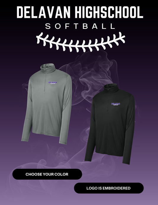 Delavan High School Softball Sport-Tek® PosiCharge® Competitor™ 1/4-Zip Pullover (E.ST357/LST357)