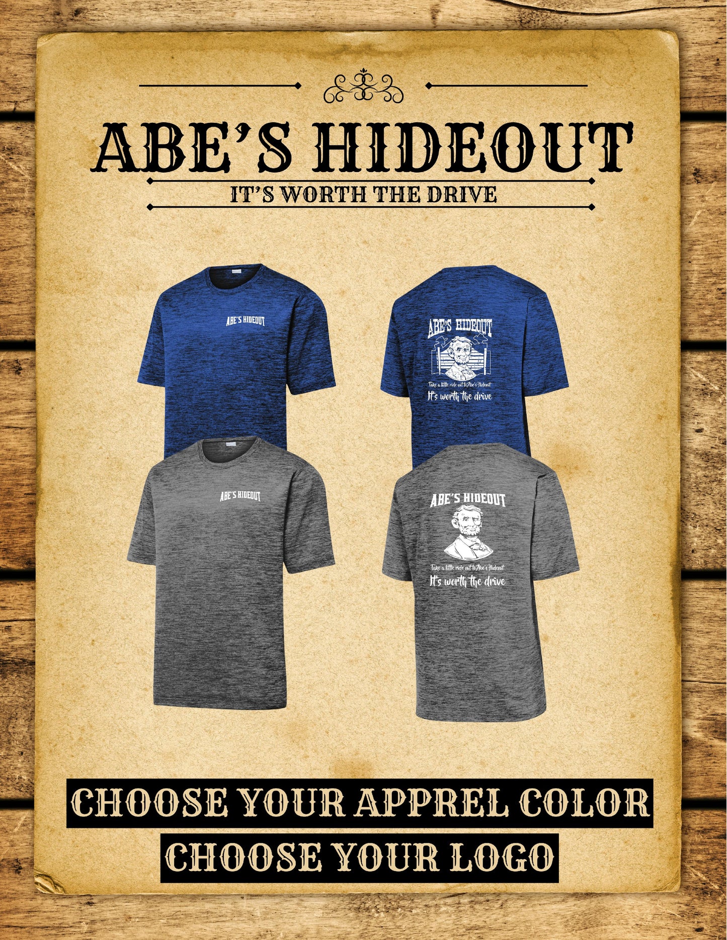 ABE'S HIDEOUT Sport-Tek® PosiCharge® Electric Heather Tee (P.ST390)