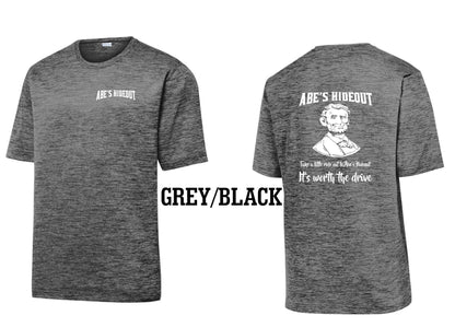 ABE'S HIDEOUT Sport-Tek® PosiCharge® Electric Heather Tee (P.ST390)