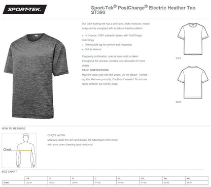 ABE'S HIDEOUT Sport-Tek® PosiCharge® Electric Heather Tee (P.ST390)