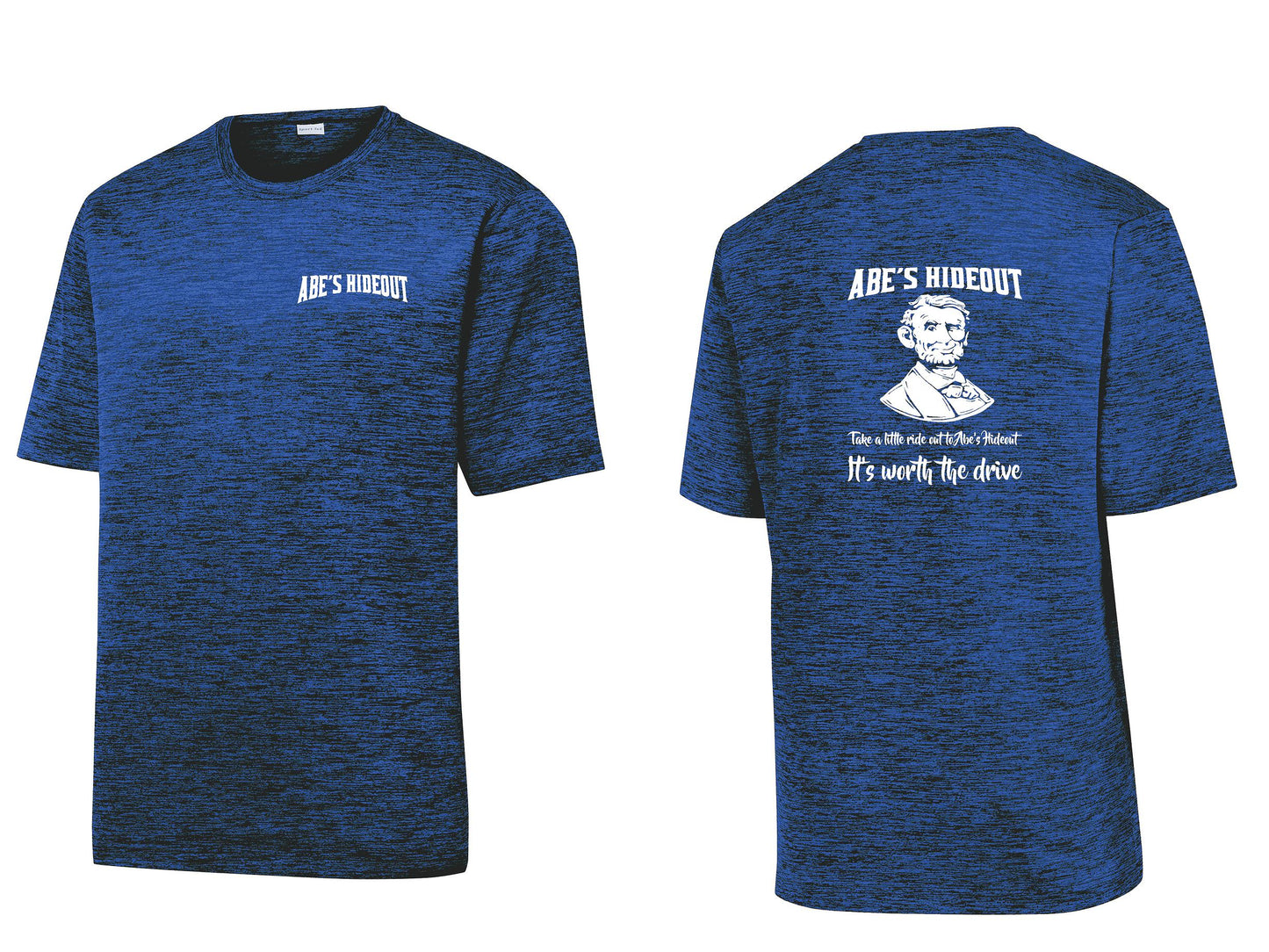 ABE'S HIDEOUT Sport-Tek® PosiCharge® Electric Heather Tee (P.ST390)