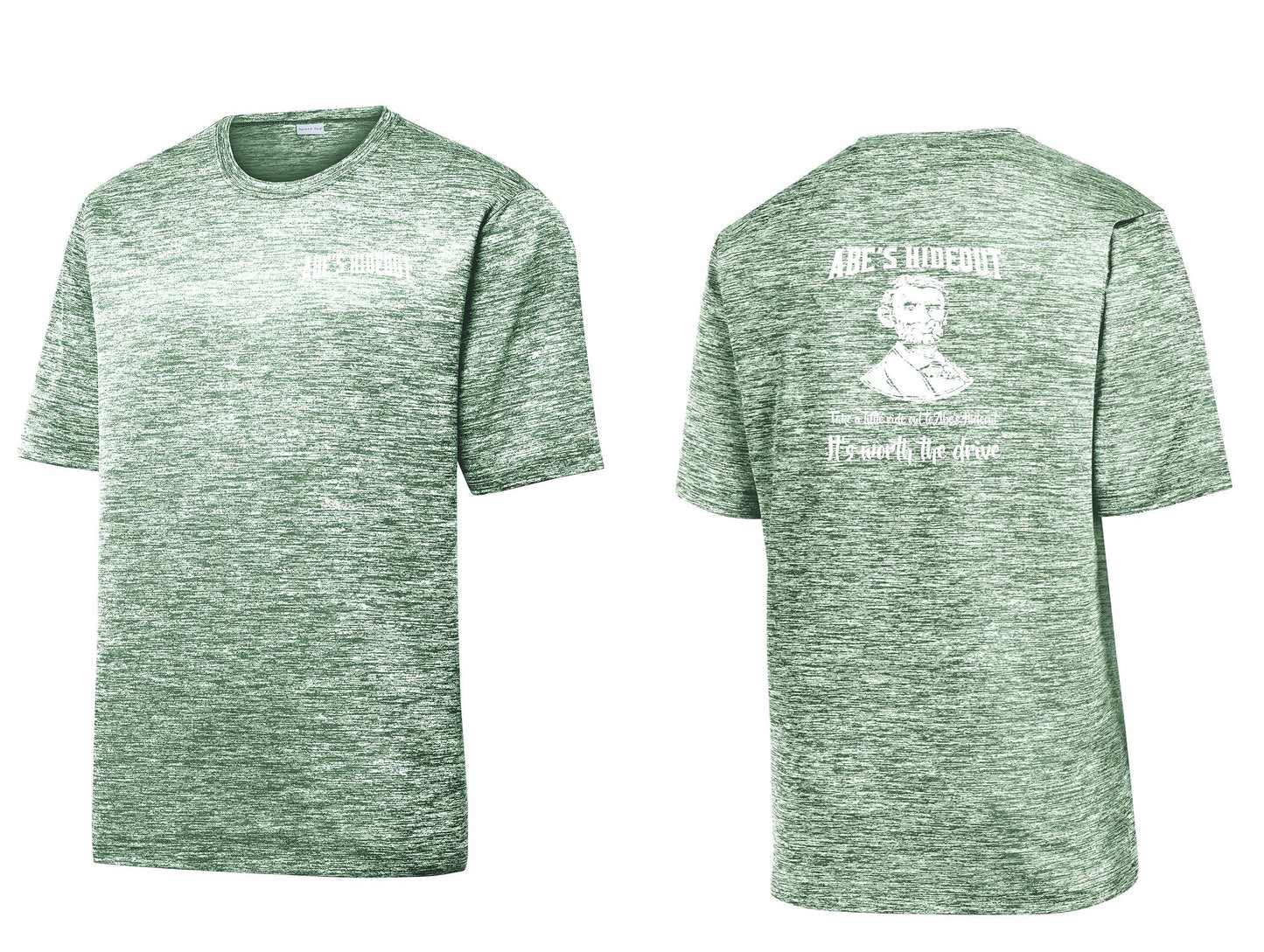 ABE'S HIDEOUT Sport-Tek® PosiCharge® Electric Heather Tee (P.ST390)