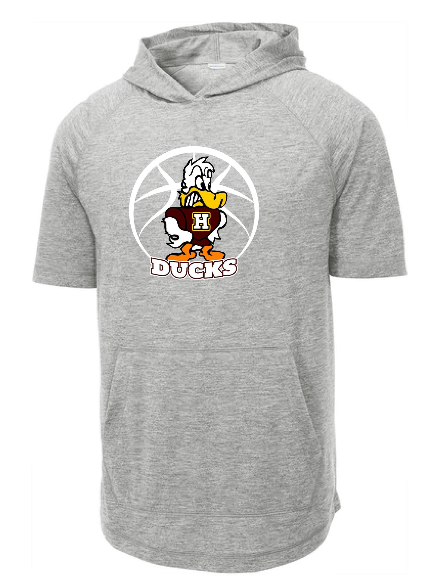 Havana Ducks Jr. High Basketball Sport-Tek® PosiCharge® Tri-Blend Wicking Short Sleeve Hoodie (P.ST404)