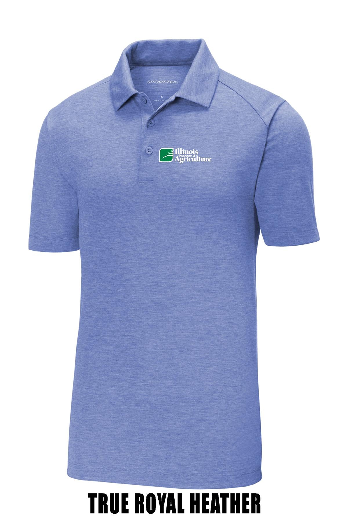 Illinois Department of Agriculture Tri-Blend Wicking Polo (E.ST405)