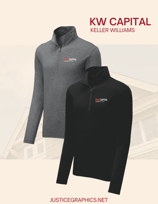 KW CAPITAL UNISEX SPORT TEK POSICHARGE QUARTER ZIP (E.ST407)