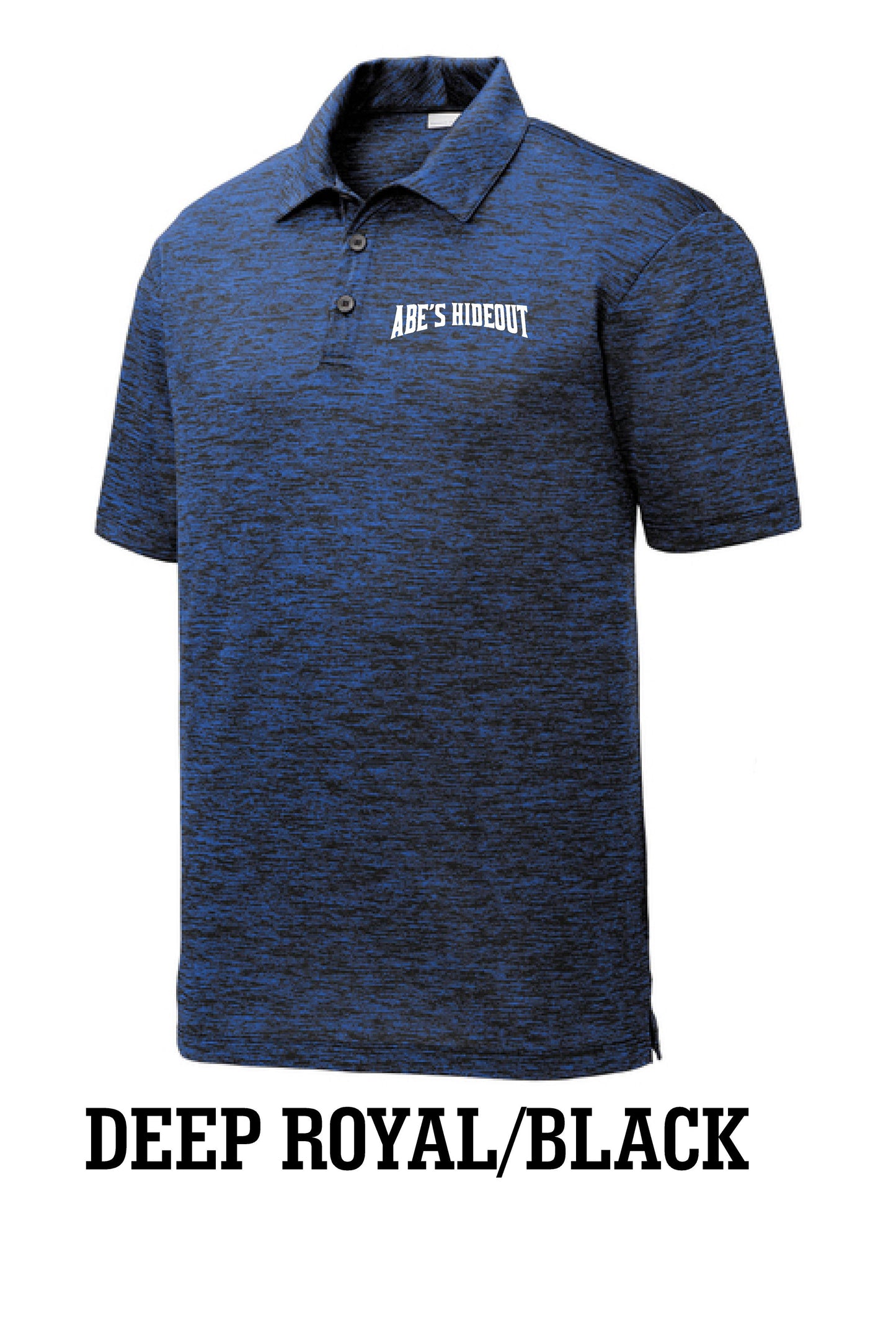 ABE'S HIDEOUT ELECTRIC HEATHER POLO (P.ST590)