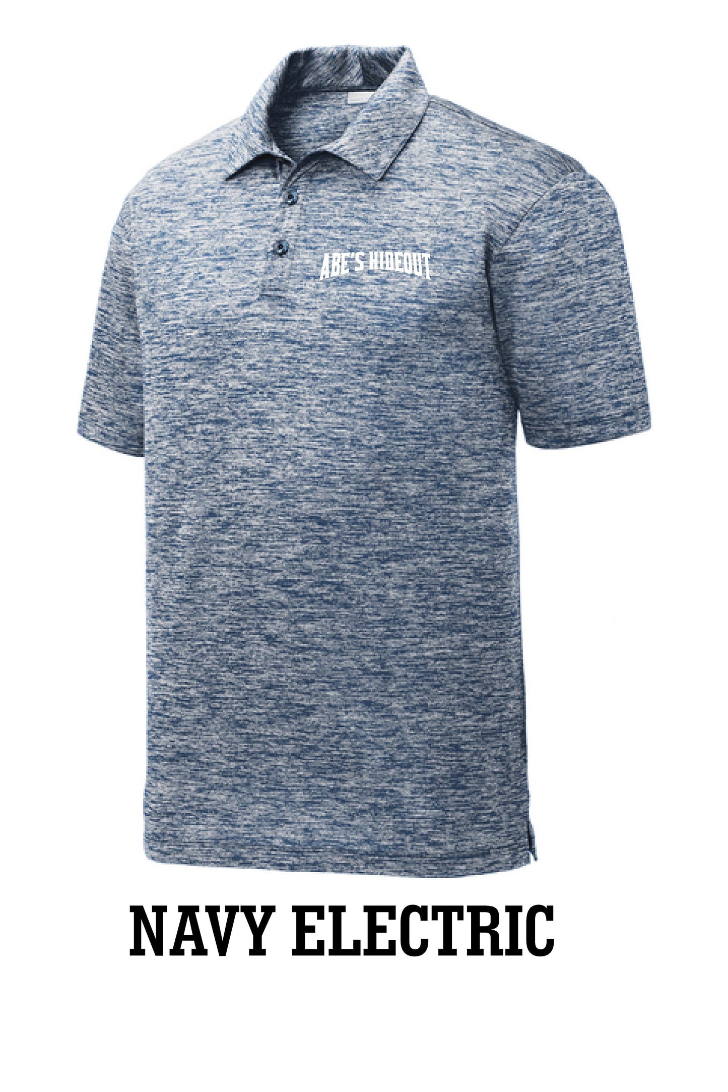 ABE'S HIDEOUT ELECTRIC HEATHER POLO (P.ST590)