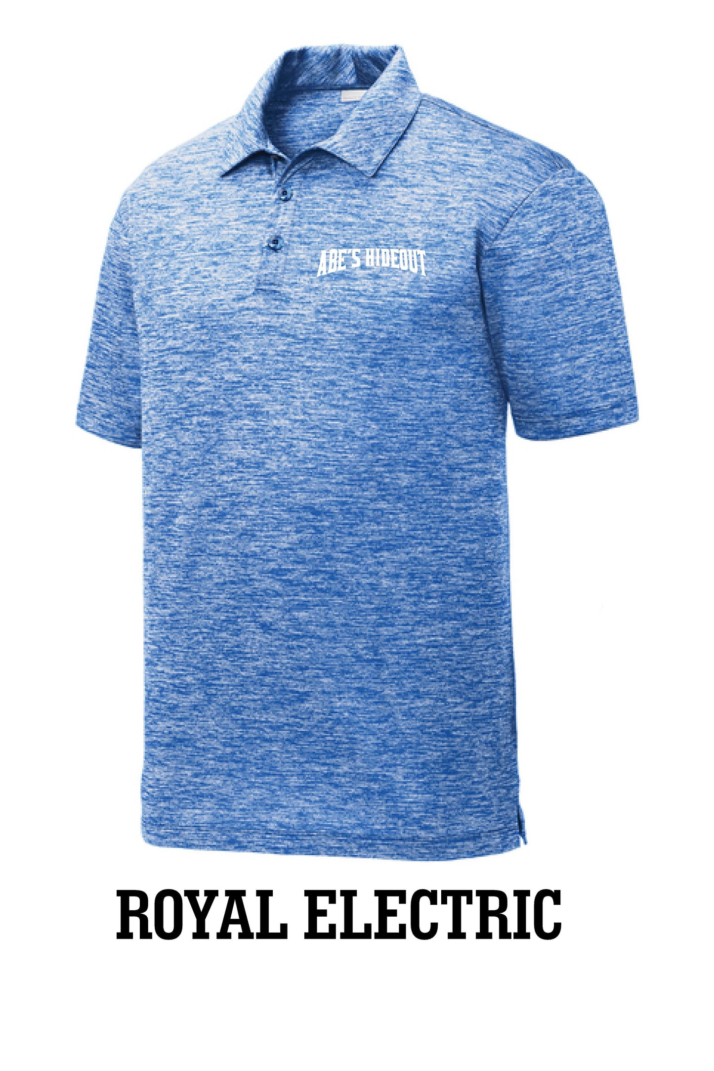 ABE'S HIDEOUT ELECTRIC HEATHER POLO (P.ST590)