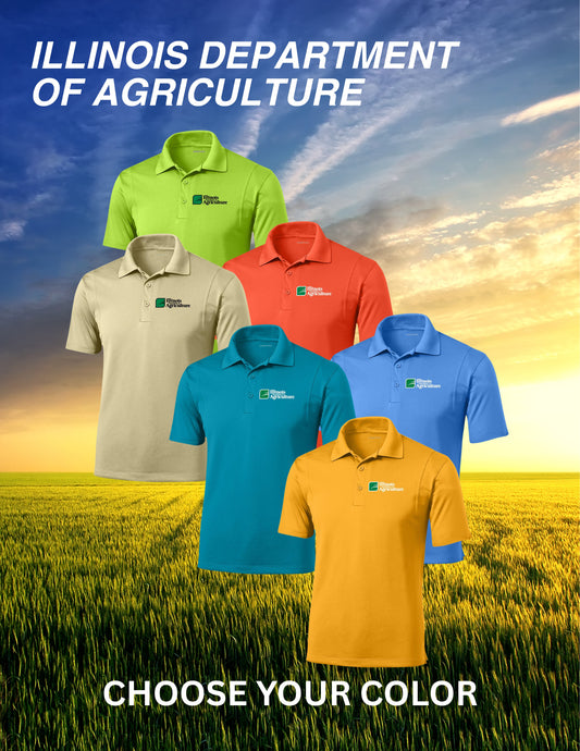 Illinois Department of Agriculture Unisex SPORT TEK Short Sleeve Polo (E.ST650)