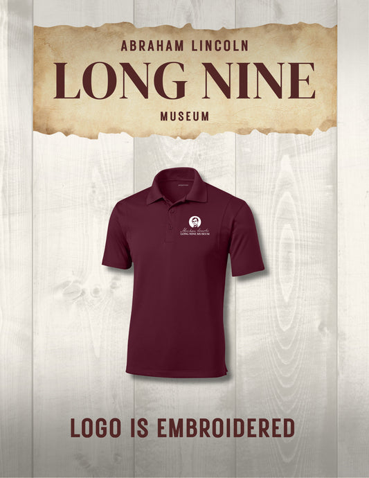 Abraham Lincoln Long Nine Museum Unisex/Ladies SPORT TEK Short Sleeve Polo (E.ST650/LST650)