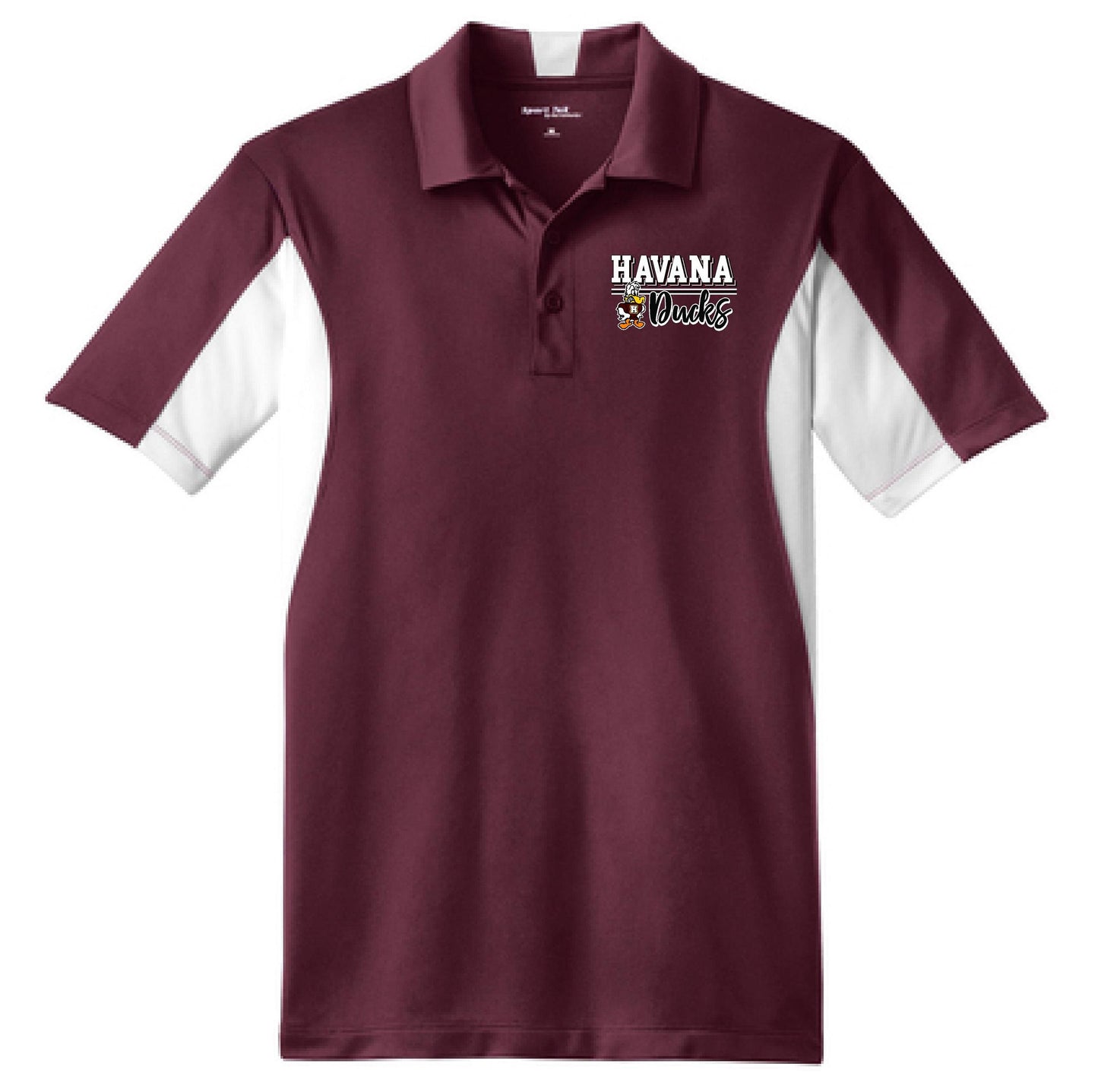 Havana Ducks Jr. High Basketball Sport-Tek® Side Blocked Micropique Sport-Wick® Polo (P. ST655)