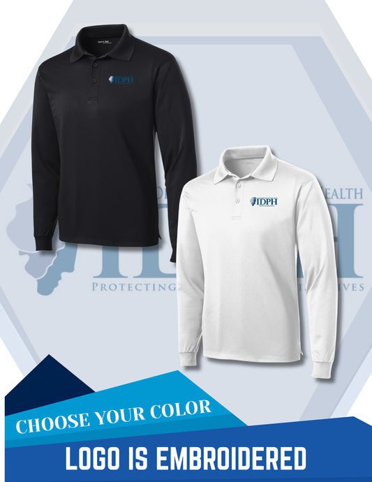 IDPH SportTek Long Sleeve Sport-Wick® Polo (E.ST657)