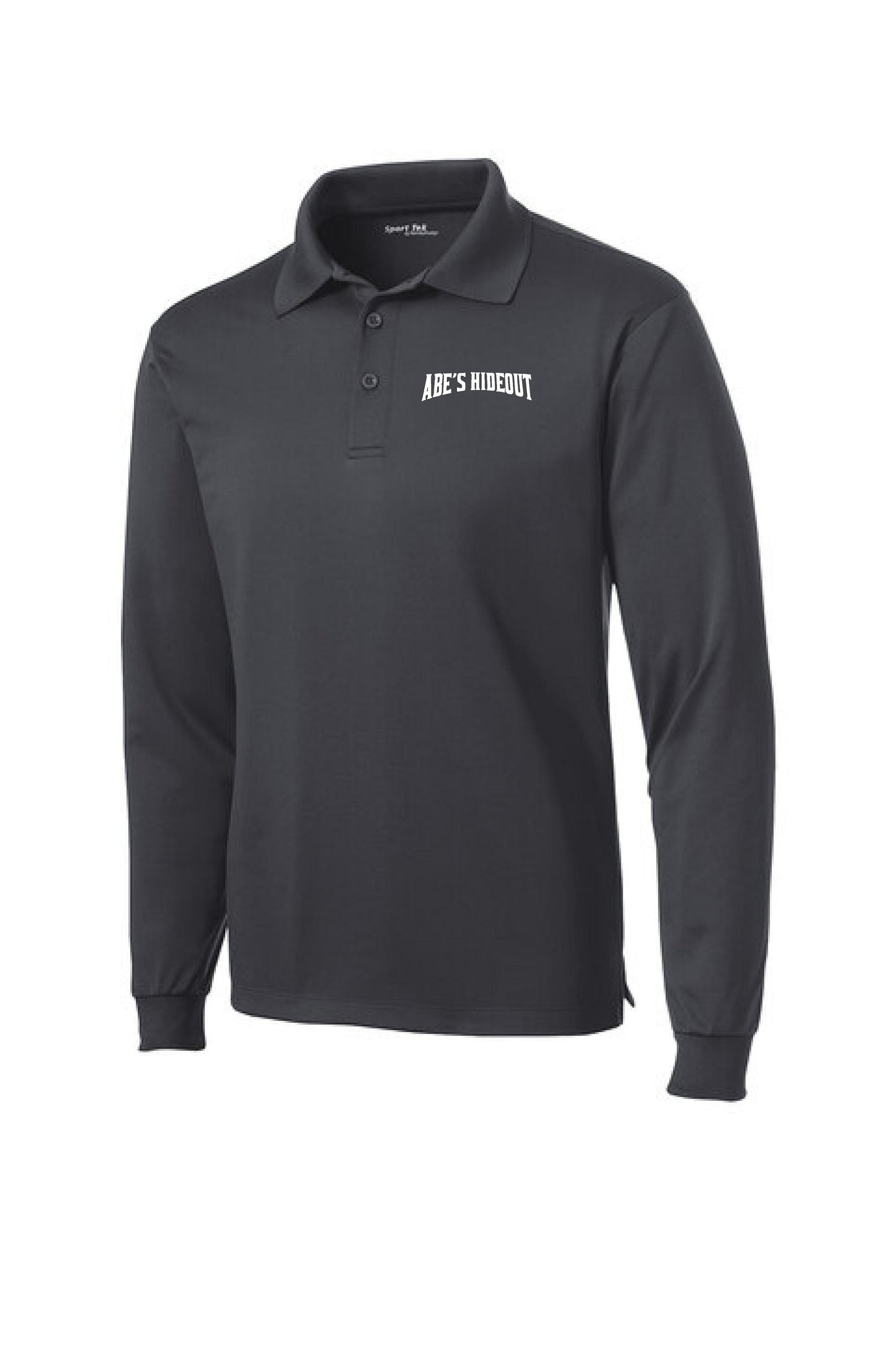 ABE'S HIDEOUT Sport-Tek® Long Sleeve Micropique Sport-Wick® Polo (P. ST657)