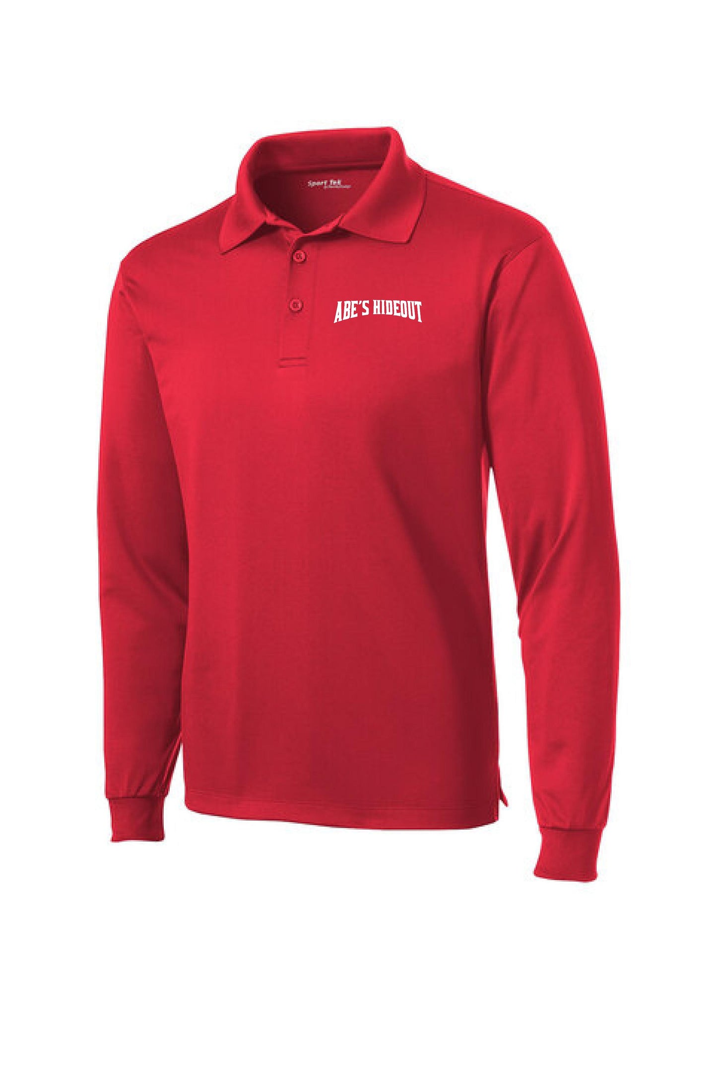 ABE'S HIDEOUT Sport-Tek® Long Sleeve Micropique Sport-Wick® Polo (P. ST657)