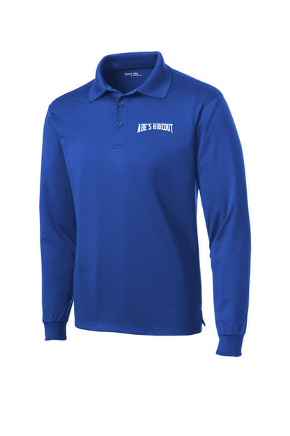 ABE'S HIDEOUT Sport-Tek® Long Sleeve Micropique Sport-Wick® Polo (P. ST657)